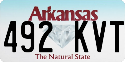 AR license plate 492KVT