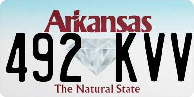 AR license plate 492KVV