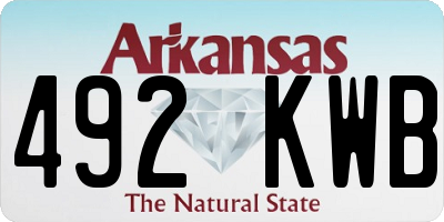 AR license plate 492KWB