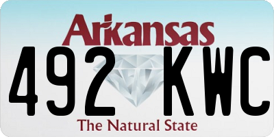 AR license plate 492KWC