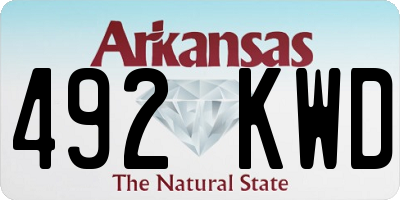 AR license plate 492KWD
