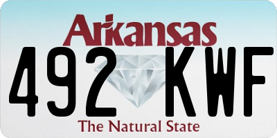 AR license plate 492KWF