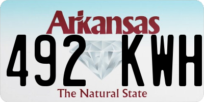 AR license plate 492KWH