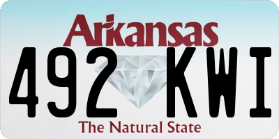 AR license plate 492KWI