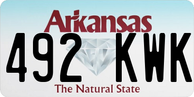 AR license plate 492KWK
