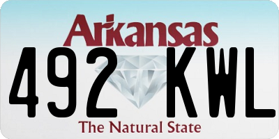 AR license plate 492KWL