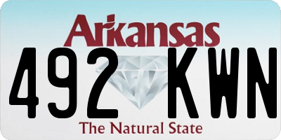 AR license plate 492KWN