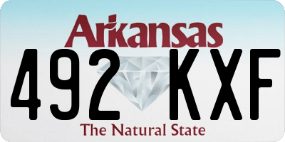 AR license plate 492KXF