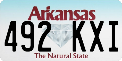 AR license plate 492KXI