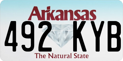 AR license plate 492KYB