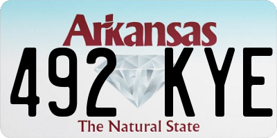 AR license plate 492KYE
