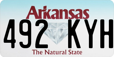 AR license plate 492KYH