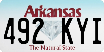 AR license plate 492KYI