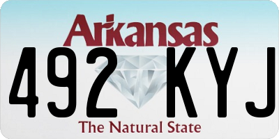 AR license plate 492KYJ