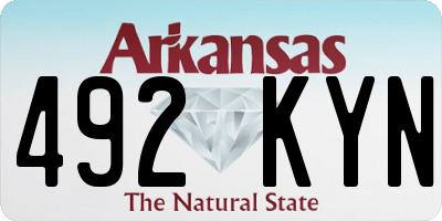 AR license plate 492KYN
