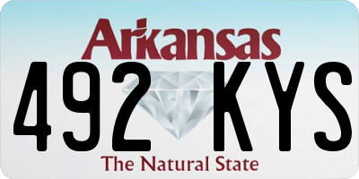 AR license plate 492KYS