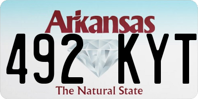 AR license plate 492KYT