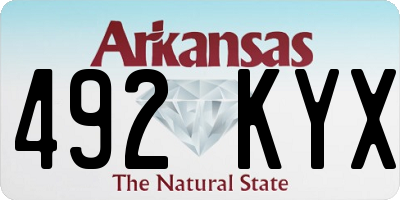 AR license plate 492KYX