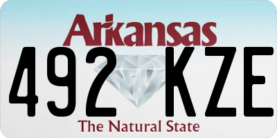 AR license plate 492KZE