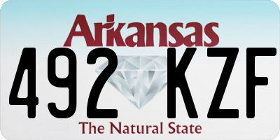AR license plate 492KZF