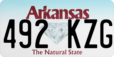 AR license plate 492KZG