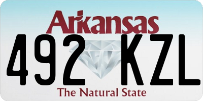 AR license plate 492KZL