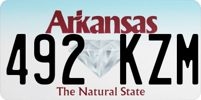 AR license plate 492KZM