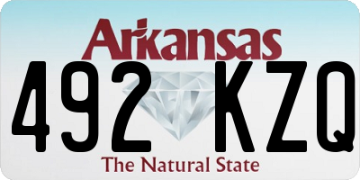 AR license plate 492KZQ