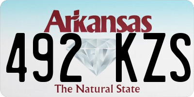 AR license plate 492KZS