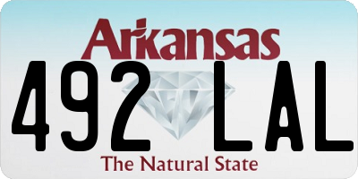AR license plate 492LAL