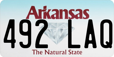 AR license plate 492LAQ
