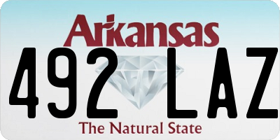 AR license plate 492LAZ