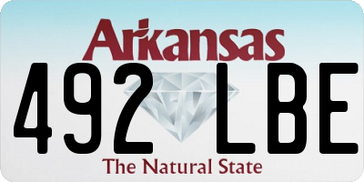 AR license plate 492LBE