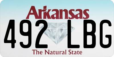 AR license plate 492LBG