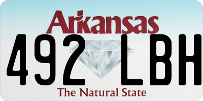 AR license plate 492LBH