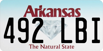 AR license plate 492LBI