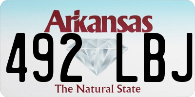 AR license plate 492LBJ