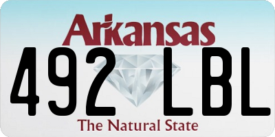AR license plate 492LBL