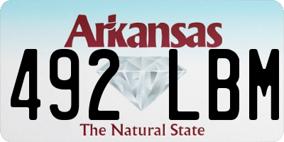 AR license plate 492LBM