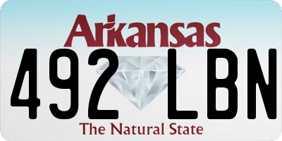 AR license plate 492LBN