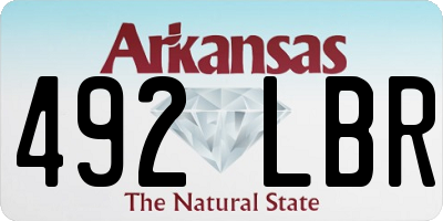 AR license plate 492LBR