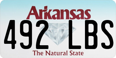 AR license plate 492LBS