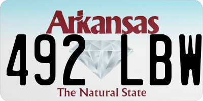 AR license plate 492LBW
