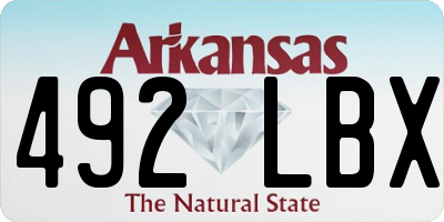 AR license plate 492LBX