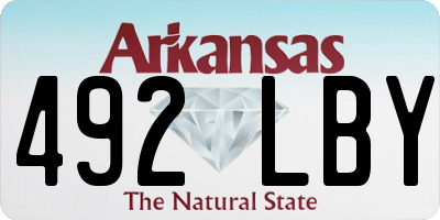 AR license plate 492LBY