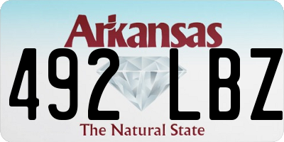 AR license plate 492LBZ