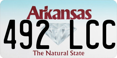 AR license plate 492LCC