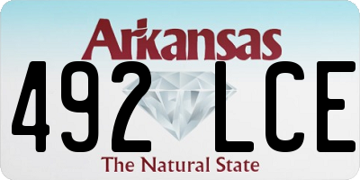 AR license plate 492LCE
