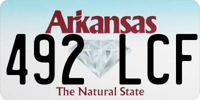 AR license plate 492LCF
