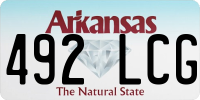 AR license plate 492LCG
